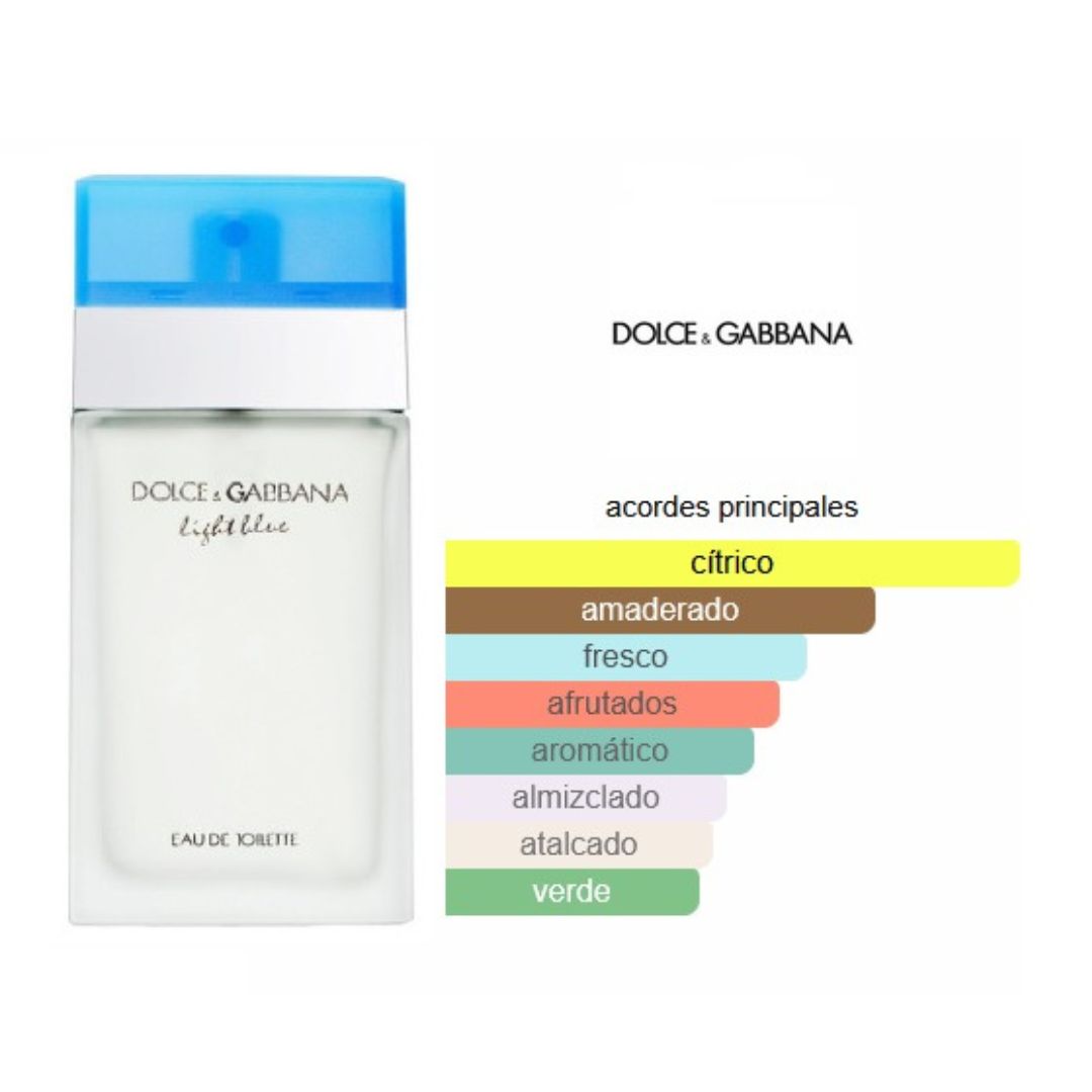 Light Blue Dolce & Gabanna 100 ML 1.1 Premium + Perfumero Recarcable