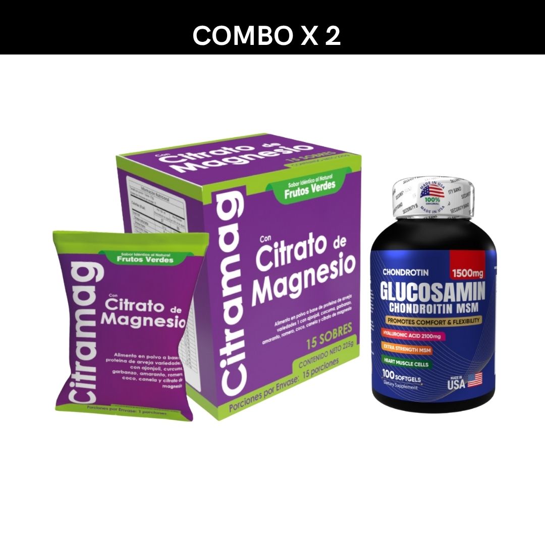 Combo Glucosamina Y Citrato De Magnesio