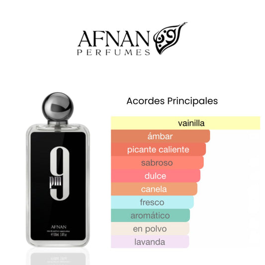 9 PM Afnan 100ml 1.1 Premium + Perfumero Recargable