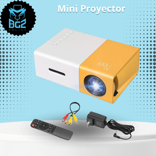 Mini Proyector De Video Lcd Led Hdmi Color Blanco/amarillo