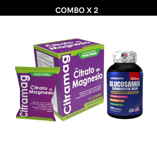 Combo Glucosamina Y Citrato De Magnesio