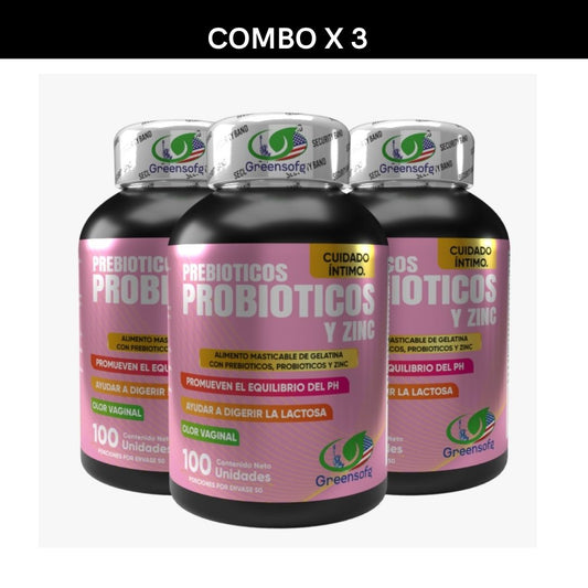 Prebioticos Probioticos Zinc x 3 Unidades