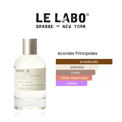 Santal 33 Le Labo 100 ML  + Perfumero Recargable